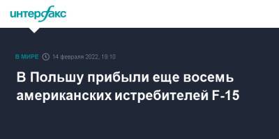 Мариуш Блащак - В Польшу прибыли еще восемь американских истребителей F-15 - interfax.ru - Москва - США - Польша