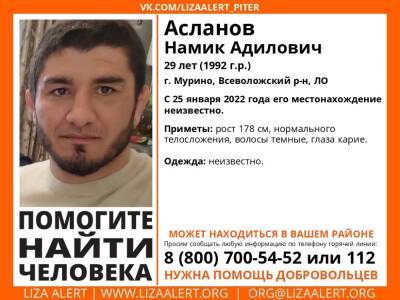 В Мурино 3-ю неделю разыскивают пропавшего 29-летнего мужчину - ivbg.ru - Украина