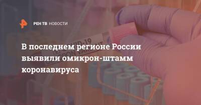 В последнем регионе России выявили омикрон-штамм коронавируса - ren.tv - Россия - Чукотка