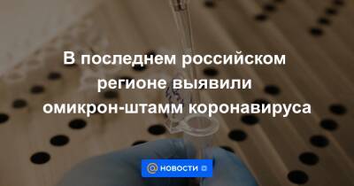 В последнем российском регионе выявили омикрон-штамм коронавируса - news.mail.ru - Россия - Чукотка
