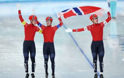 Норвегия - Олимпиада-2022: Норвежцы выигрывают в конькобежной гонке преследования - korrespondent.net - Норвегия - Россия - Украина - Голландия - Пекин