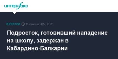 Подросток, готовивший нападение на школу, задержан в Кабардино-Балкарии - interfax.ru - Москва - респ. Кабардино-Балкария