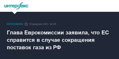 Глава Еврокомиссии заявила, что ЕС справится в случае сокращения поставок газа из РФ - interfax.ru - Москва - Россия - Южная Корея - США - Украина - Египет - Япония - Азербайджан - Ляйен - Катар - Нигерия