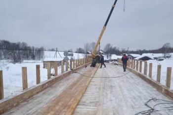 К концу недели наплавной мост через реку Кема в Вашкинском районе будет готов - vologda-poisk.ru - Вологда