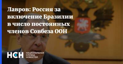 Сергей Лавров - Лавров: Россия за включение Бразилии в число постоянных членов Совбеза ООН - nsn.fm - Россия - Бразилия