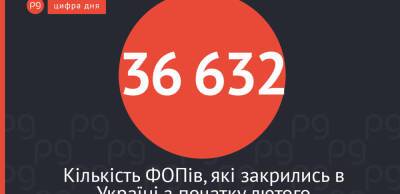 Цифра дня: У лютому закрилася рекордна з зими 2017 року кількість ФОПів — понад 36,6 тисячі - thepage.ua - Украина