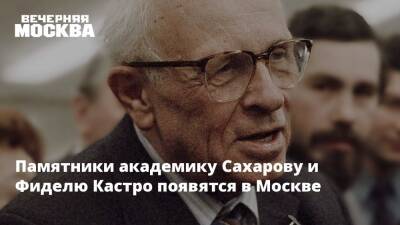 Михаил Ефремов - Фидель Кастро - Андрей Сахаров - Памятники академику Сахарову и Фиделю Кастро появятся в Москве - vm.ru - Москва - Россия - Куба - Москва