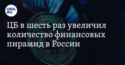 ЦБ в шесть раз увеличил количество финансовых пирамид в России - ura.news - Россия