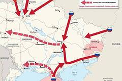 Британские военные опубликовали схему вторжения России на Украину - rusjev.net - Россия - Украина - Киев - Крым - Англия - Одесса - Винница