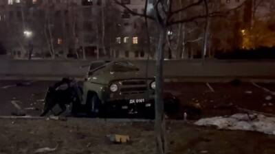 Денис Синенков - Опубликовано видео с места взрыва возле администрации в Донецке - russian.rt.com - ДНР - Донецк - Интерфакс