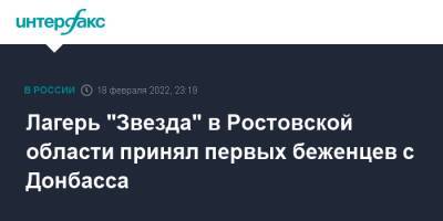 Денис Пушилин - Леонид Пасечник - Лагерь "Звезда" в Ростовской области принял первых беженцев с Донбасса - interfax.ru - Москва - Россия - Украина - ДНР - Ростовская обл. - ЛНР - район Неклиновский - Донбасс