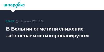 Бельгия - В Бельгии отметили снижение заболеваемости коронавирусом - interfax.ru - Москва - Бельгия