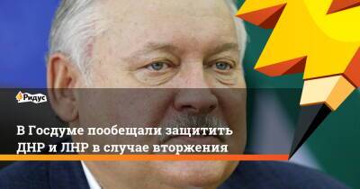 Владимир Путин - Константин Затулин - В Госдуме пообещали защитить ДНР и ЛНР в случае вторжения - ridus.ru - Россия - Украина - ДНР - Донецк - Ростовская обл. - ЛНР - Луганск