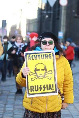 Владимир Путин - Иван Франко - «Achtung! Russia!» – бандеровцы провели марш во Львове - politnavigator.net - Россия - Украина - Львов