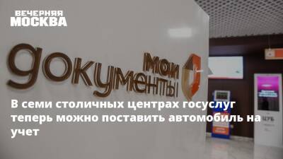 В семи столичных центрах госуслуг теперь можно поставить автомобиль на учет - vm.ru - Москва