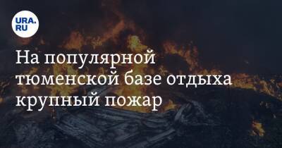 На популярной тюменской базе отдыха крупный пожар. Видео - ura.news - Тюмень - Тюменская обл.