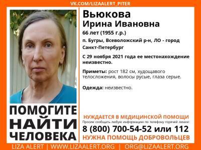 Элизабет Алерт - В Буграх два месяца назад без вести пропала 66-летняя женщина - ivbg.ru - Украина - Ленобласть