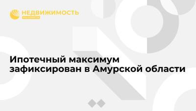 Банк России зафиксирован ипотечный максимум в Амурской области - realty.ria.ru - Россия - Амурская обл. - Благовещенск
