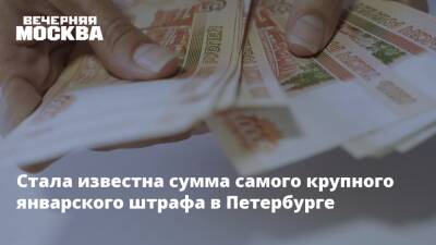Стала известна сумма самого крупного январского штрафа в Петербурге - vm.ru - Санкт-Петербург - Санкт-Петербург