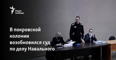 Алексей Навальный - В покровской колонии возобновился суд по делу Навального - svoboda.org - Москва - Россия - Владимирская обл. - Покров