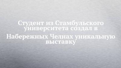 Студент из Стамбульского университета создал в Набережных Челнах уникальную выставку - chelny-izvest.ru - Набережные Челны - Казань - Стамбул