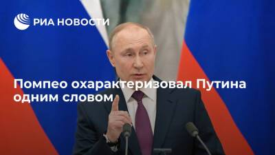 Владимир Путин - Майк Помпео - Экс-глава Госдепа США Помпео назвал президента России Владимира Путина проницательным - ria.ru - Москва - Россия - США - Украина - Москва