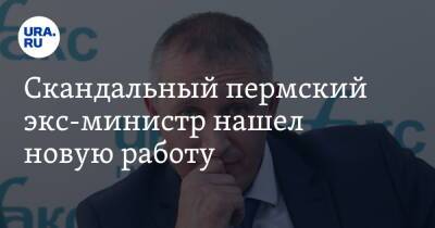 Дмитрий Махонин - Скандальный пермский экс-министр нашел новую работу - ura.news - Пермь - Пермский край