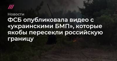 Владимир Путин - Александр Бортников - ФСБ опубликовала видео с «украинскими БМП», которые якобы пересекли российскую границу - tvrain.ru - Россия - Украина - Луганская обл. - ДНР - ЛНР - Донецкая обл.