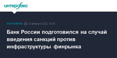 Владимир Путин - Михаил Мишустин - Банк России подготовился на случай введения санкций против инфраструктуры финрынка - interfax.ru - Москва - Россия - ДНР - ЛНР