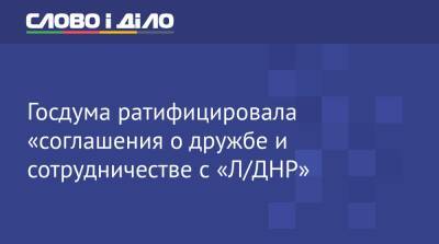 Госдума ратифицировала «соглашения о дружбе и сотрудничестве с «Л/ДНР» - ru.slovoidilo.ua - Россия - США - Украина - ДНР - ЛНР