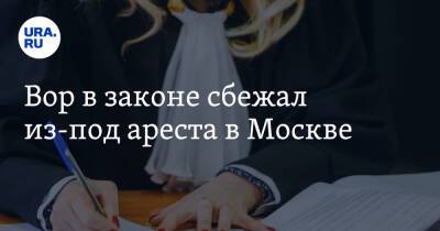 Вор в законе сбежал из-под ареста в Москве - ura.news - Москва