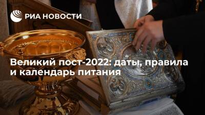 Великий пост-2022: даты, правила и календарь питания - ria.ru - Москва - Россия