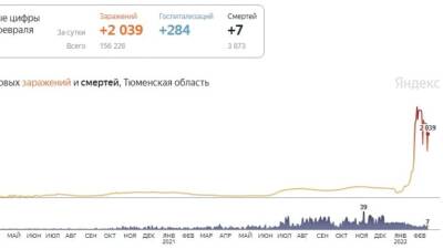 В Тюменской области коронавирусом заболело 2039 тюменца - nashgorod.ru - Россия - Тюменская обл. - Югра - окр. Янао