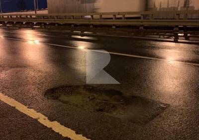 Рязанских водителей предупредили об огромной яме на Московском шоссе - ya62.ru - Москва - Рязань