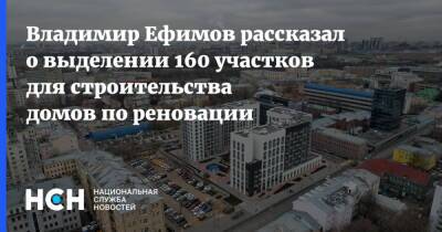 Владимир Ефимов - Максим Гаман - Владимир Ефимов рассказал о выделении 160 участков для строительства домов по реновации - nsn.fm - Москва