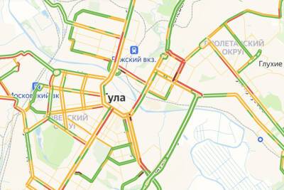Пробки в Туле: что происходит на дорогах города утром 24 февраля - tula.mk.ru - Тула