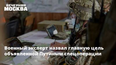 Владимир Путин - Виктор Литовкин - Военный эксперт назвал главную цель объявленной Путиным спецоперации - vm.ru - Москва - Россия - Украина - ДНР - ЛНР - Донецкая обл.