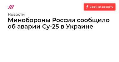 Леонид Гозман - Минобороны России сообщило об аварии Су-25 в Украине - tvrain.ru - Россия - Украина - Чехия