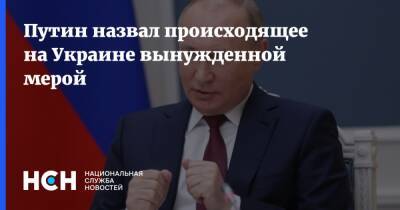 Владимир Путин - Путин назвал происходящее на Украине вынужденной мерой - nsn.fm - Россия - Украина