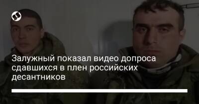 Валерий Залужный - Залужный показал видео допроса сдавшихся в плен российских десантников - liga.net - Украина - Крым - Улан-Удэ