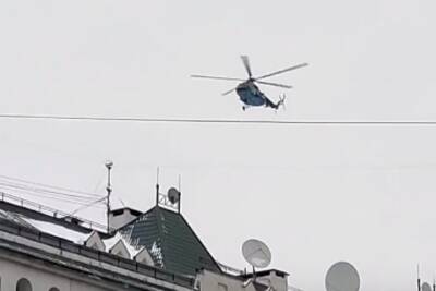 Вертолет кружит над центром Новосибирска - tayga.info - Украина - Новосибирск