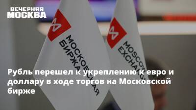 Евгений Надоршин - Рубль перешел к укреплению к евро и доллару в ходе торгов на Московской бирже - vm.ru - Москва - Россия