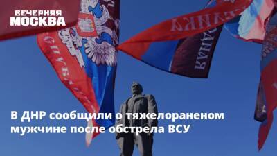 Владимир Зеленский - Виктор Литовкин - В ДНР сообщили о тяжелораненом мужчине после обстрела ВСУ - vm.ru - Москва - Россия - Украина - ДНР - Донецк - ЛНР - район Киевский, Донецк - Донецкая обл.