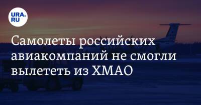 Самолеты российских авиакомпаний не смогли вылететь из ХМАО - ura.news - Москва - Екатеринбург - Новосибирск - Оренбург - Нижнекамск - Югра - Нижневартовск