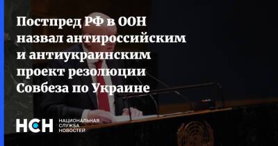 Василий Небензя - Постпред РФ в ООН назвал антироссийским и антиукраинским проект резолюции Совбеза по Украине - nsn.fm - Россия - Украина