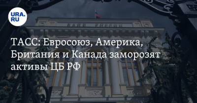 ТАСС: Евросоюз, Америка, Британия и Канада заморозят активы ЦБ РФ - ura.news - Россия - США - Англия - Канада - Брюссель - Ляйен