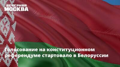 Александр Лукашенко - Голосование на конституционном референдуме стартовало в Белоруссии - vm.ru - Белоруссия - Конституция