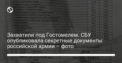 Захватили под Гостомелем. СБУ опубликовала секретные документы российской армии – фото - liga.net - Россия - Украина