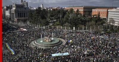 В столице Испании прошла антивоенная демонстрация - profile.ru - Россия - Украина - Испания - Мадрид - Madrid