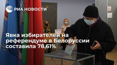 Игорь Карпенко - Явка избирателей на референдуме в Белоруссии составила 78,61% на момент закрытия участков - ria.ru - Белоруссия - Минск